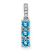 3-Stone Gemstone & Diamond Pendants
