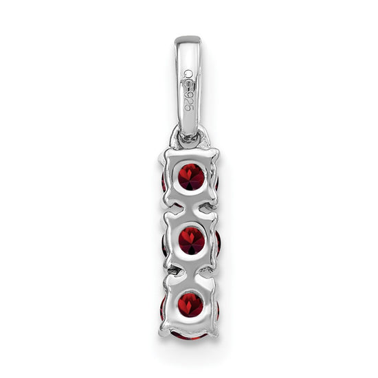 3-Stone Gemstone & Diamond Pendants