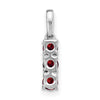 3-Stone Gemstone & Diamond Pendants
