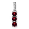 3-Stone Gemstone & Diamond Pendants
