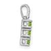 3-Stone Gemstone & Diamond Pendants