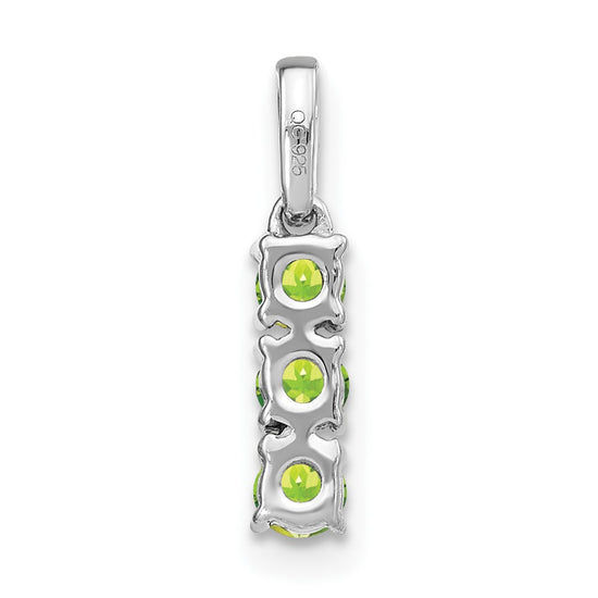 3-Stone Gemstone & Diamond Pendants