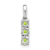 3-Stone Gemstone & Diamond Pendants