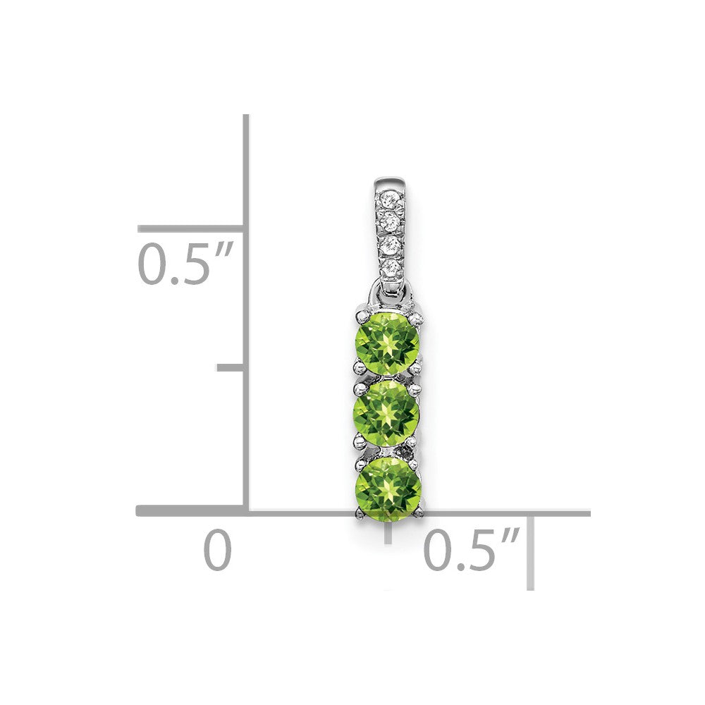 3-Stone Gemstone & Diamond Pendants