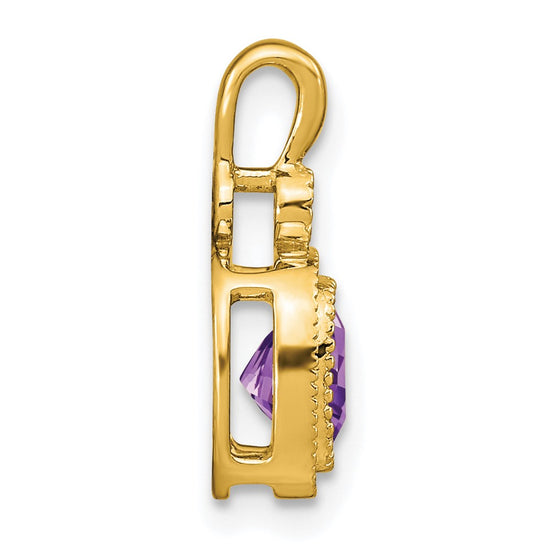 Cushion Gemstone & Diamond Pendants
