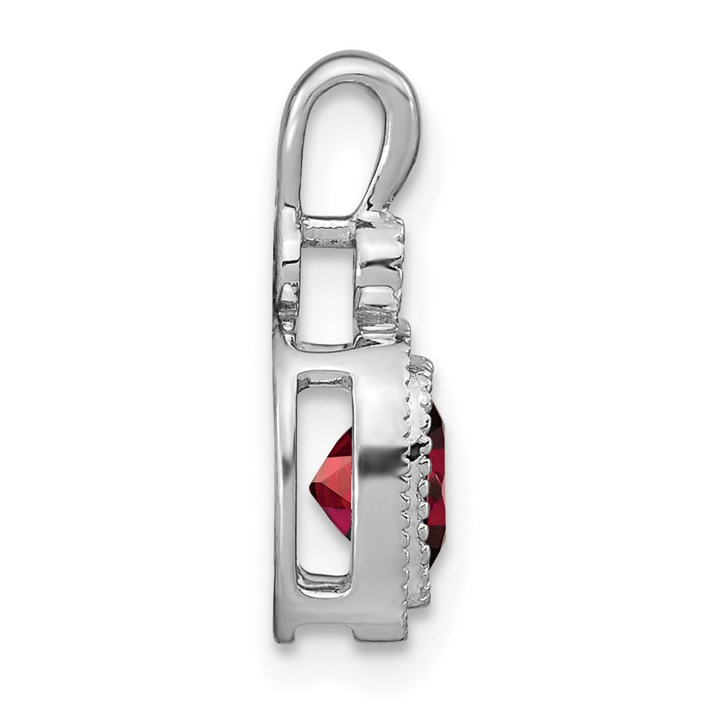 Cushion Gemstone & Diamond Pendants