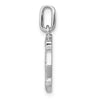 14k White Gold 1/4 carat Diamond Fancy Cross Pendant