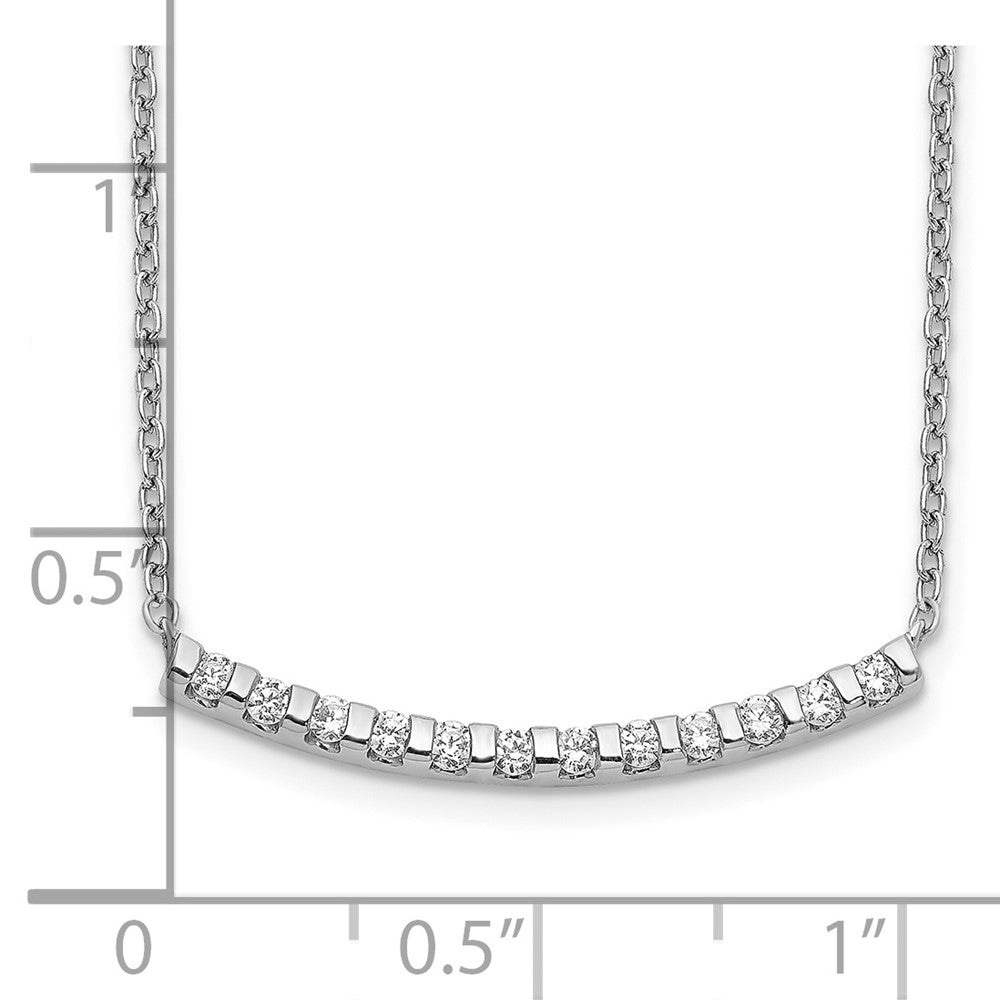 Diamond Curved Bar Necklaces