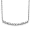 Diamond Curved Bar Necklaces