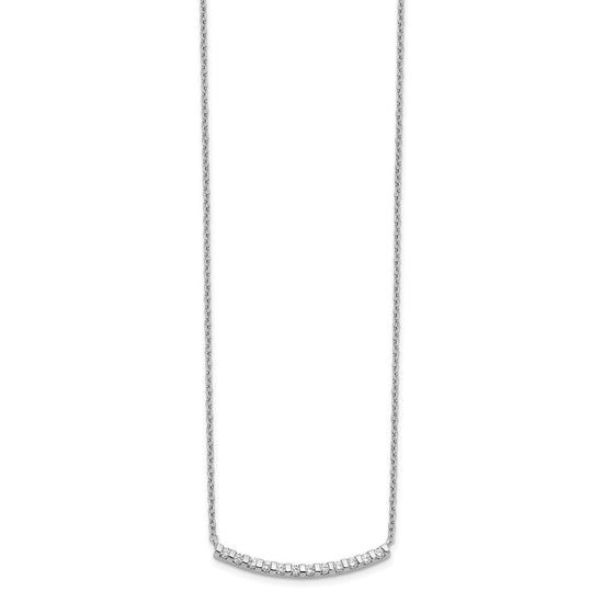 Diamond Curved Bar Necklaces