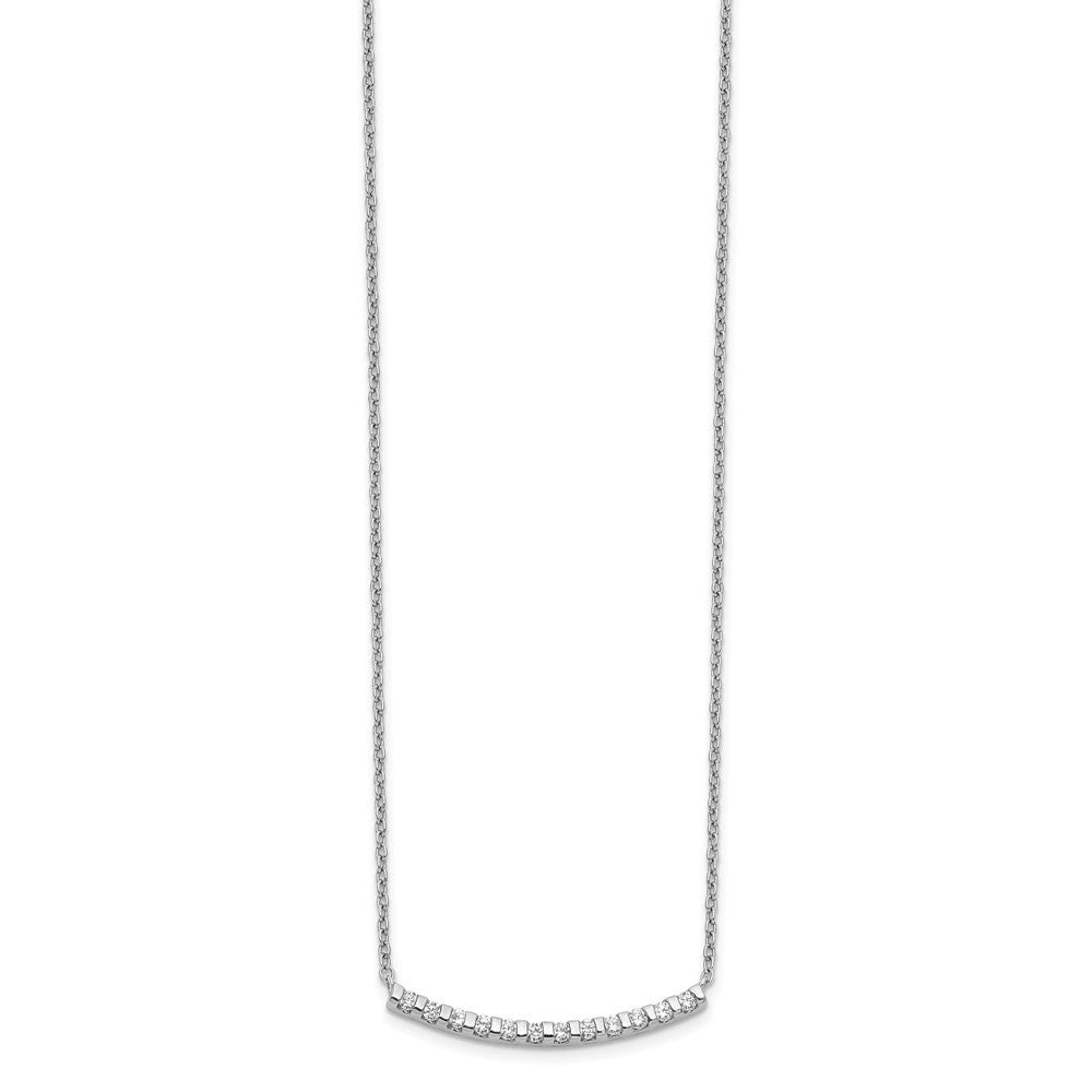 Diamond Curved Bar Necklaces