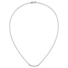 Diamond Curved Bar Necklaces
