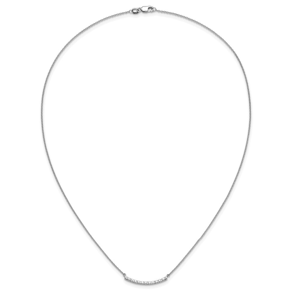 Diamond Curved Bar Necklaces
