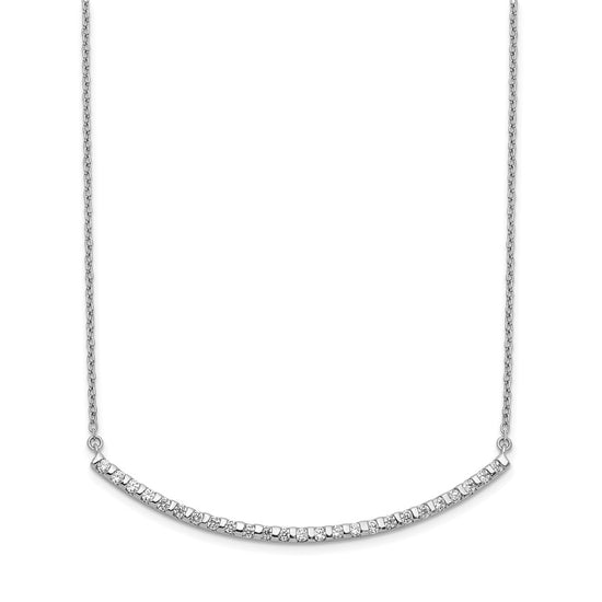 Diamond Curved Bar Necklaces