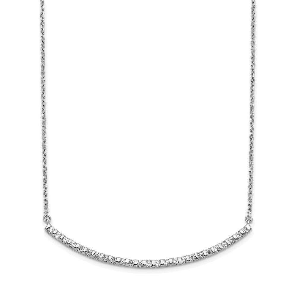 Diamond Curved Bar Necklaces