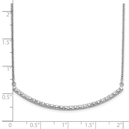 Diamond Curved Bar Necklaces