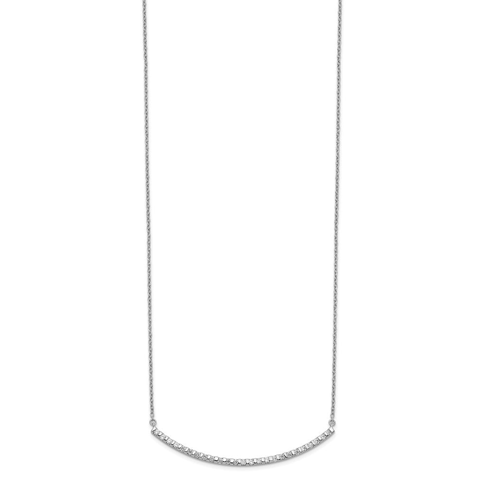 Diamond Curved Bar Necklaces