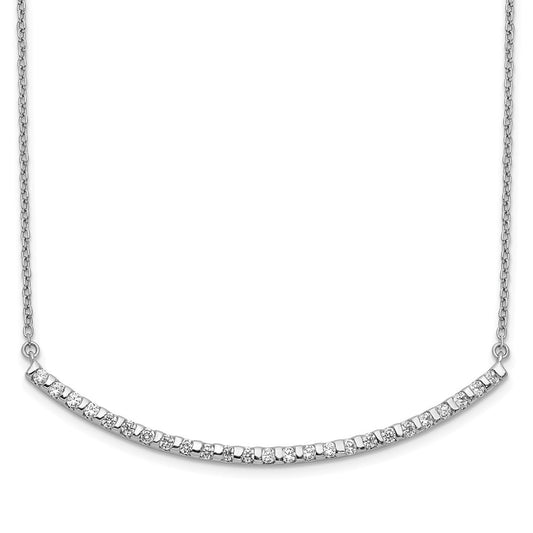 Diamond Curved Bar Necklaces