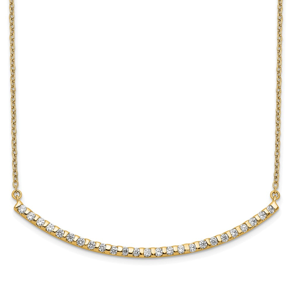 Diamond Curved Bar Necklaces
