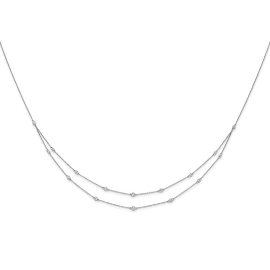 Multi Station Double Strand Necklaces