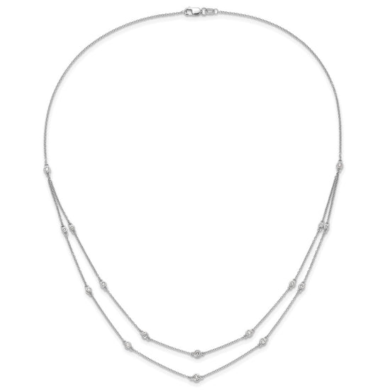 Multi Station Double Strand Necklaces