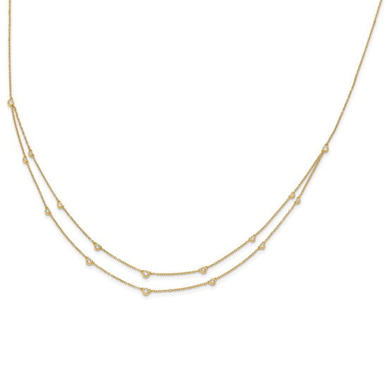 Multi Station Double Strand Necklaces