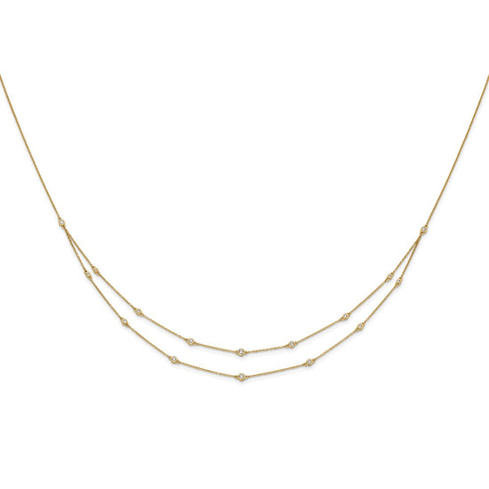 Multi Station Double Strand Necklaces