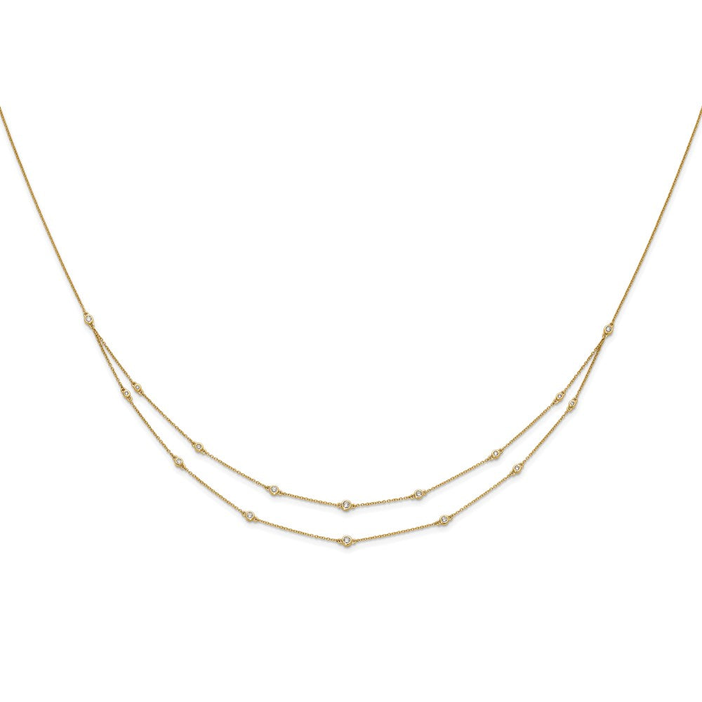 Multi Station Double Strand Necklaces