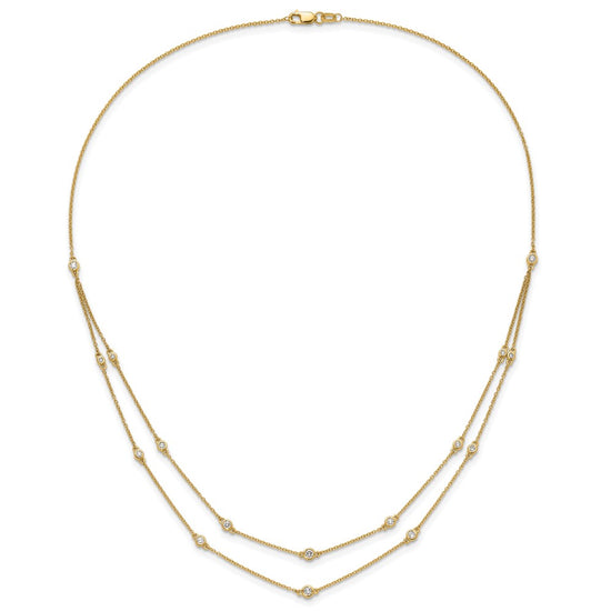 Multi Station Double Strand Necklaces