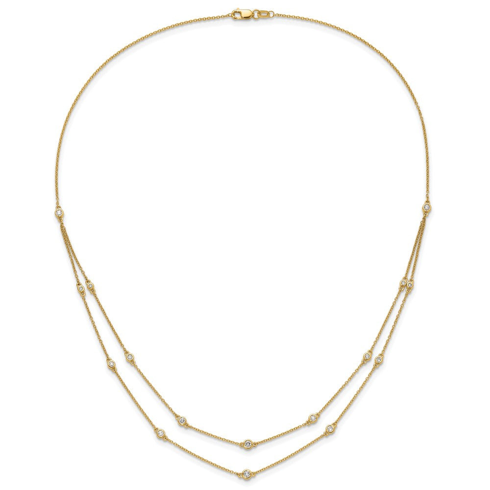 Multi Station Double Strand Necklaces