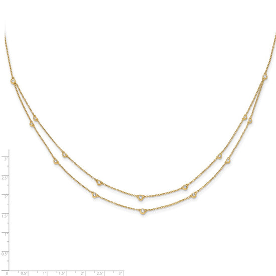 Multi Station Double Strand Necklaces