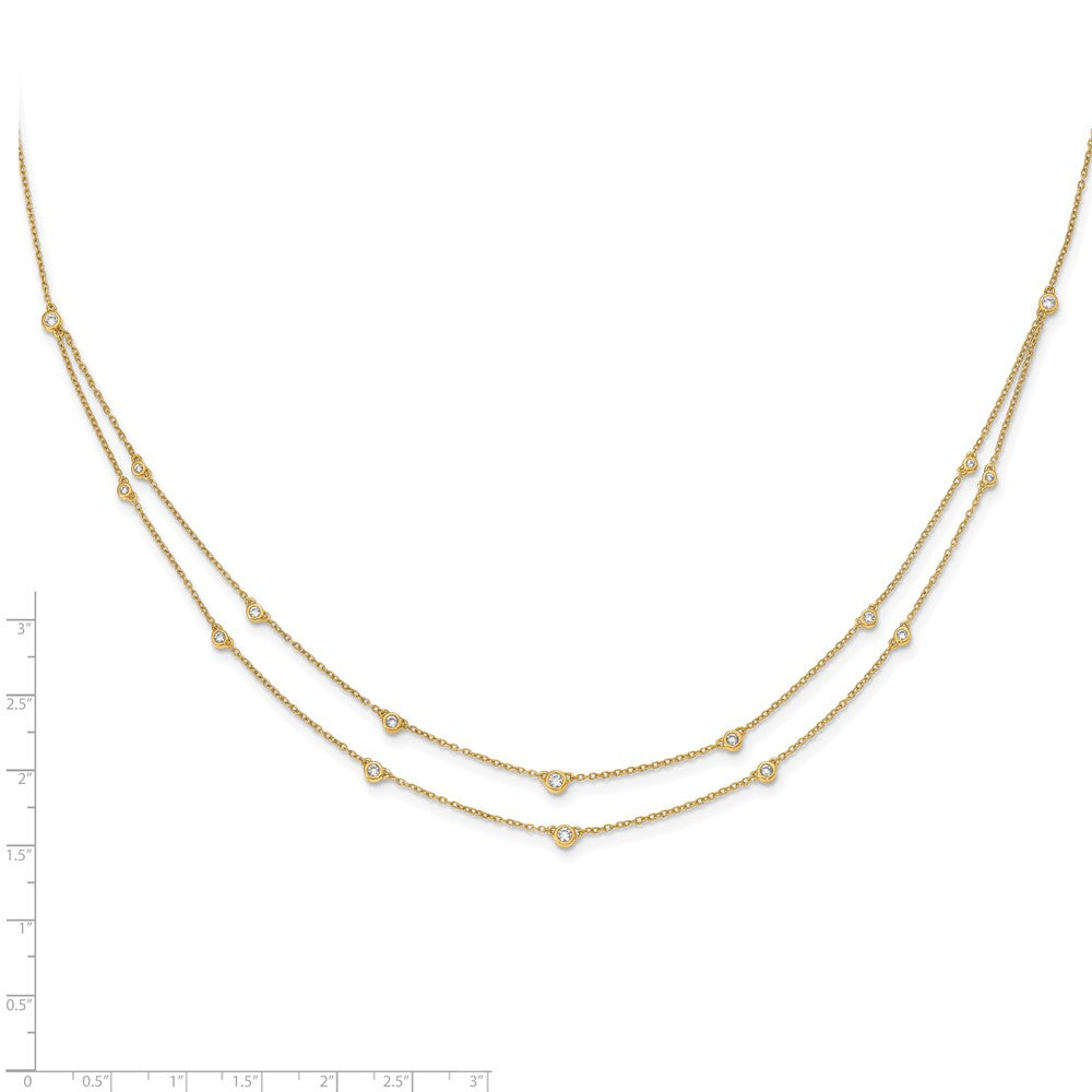 Multi Station Double Strand Necklaces