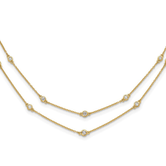 Multi Station Double Strand Necklaces