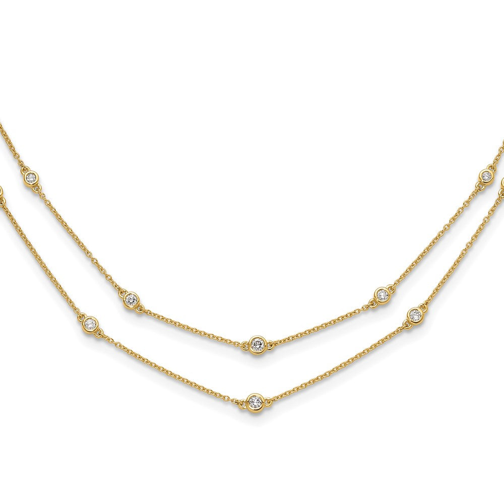 Multi Station Double Strand Necklaces