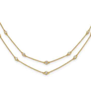 Multi Station Double Strand Necklaces