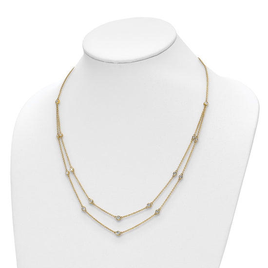 Multi Station Double Strand Necklaces