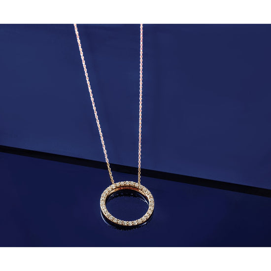 Diamond Circle Necklaces