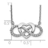 Diamond Heart Infinity Necklaces