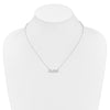 14k White Gold 1/4 carat Diamond FAITH Script 18 inch Necklace