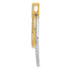 14k Two-tone 1/2 carat Diamond Double Oval Pendant