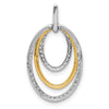 Diamond Fancy Triple Oval Pendants