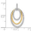 Diamond Fancy Triple Oval Pendants