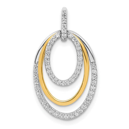 Diamond Fancy Triple Oval Pendants