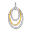 Diamond Fancy Triple Oval Pendants