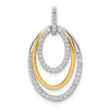Diamond Fancy Triple Oval Pendants