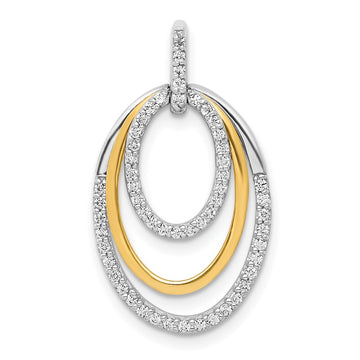 Diamond Fancy Triple Oval Pendants