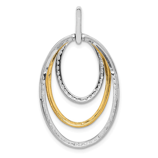 Diamond Fancy Triple Oval Pendants