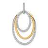 Diamond Fancy Triple Oval Pendants