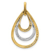 Diamond Triple Teardrop Pendants