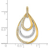 Diamond Triple Teardrop Pendants